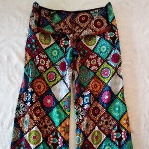 Psychedelic Wide Leg Pants Size W 32/ Inseam  33 1/2